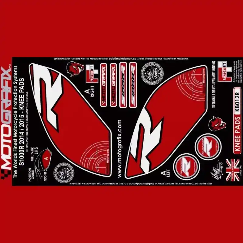 Bestseller Motografix Tankschutz Knie Pads passend für BMW S 1000 R 2014-2016