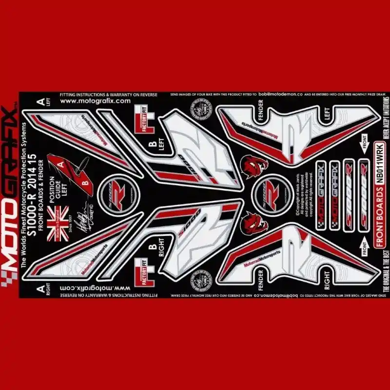 Motografix Steinschlagschutz vorn passend für BMW S 1000 R 2014-2016 Nur Heute