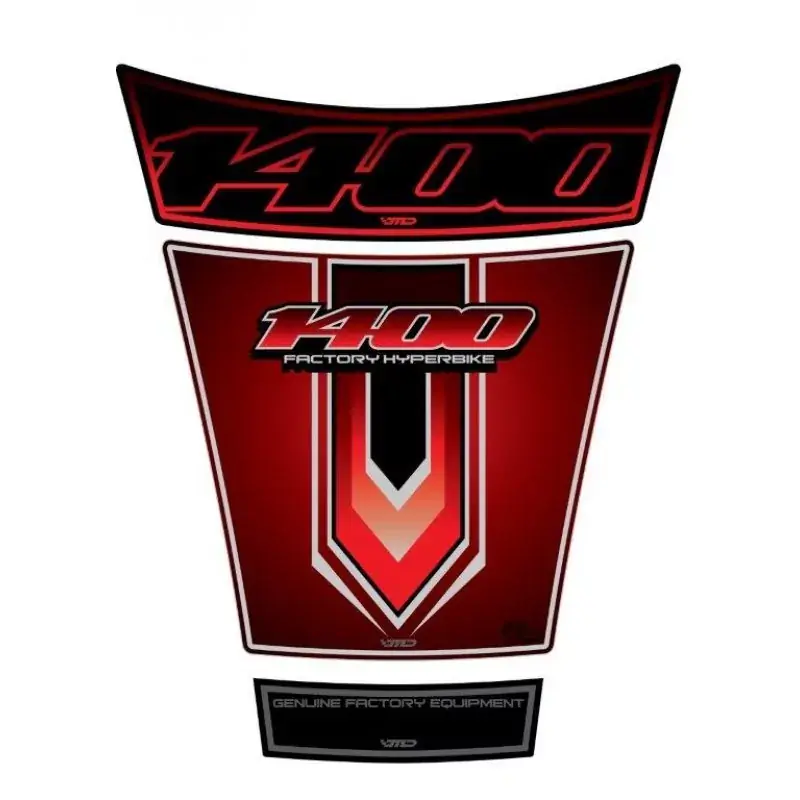 Garantierte Lieferung Motografix 3D Gel Tank Pad passend für Suzuki GSX 1400 Red TS022R