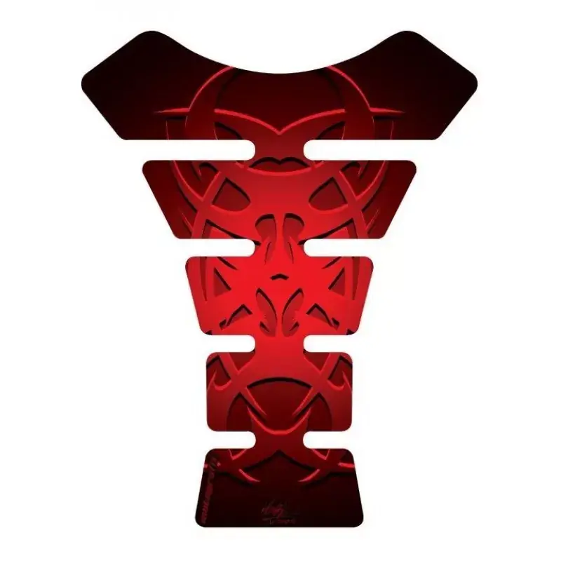 Beliebt Motografix Celtic Tribal Tattoo Rot 3D Gel Tank Pad