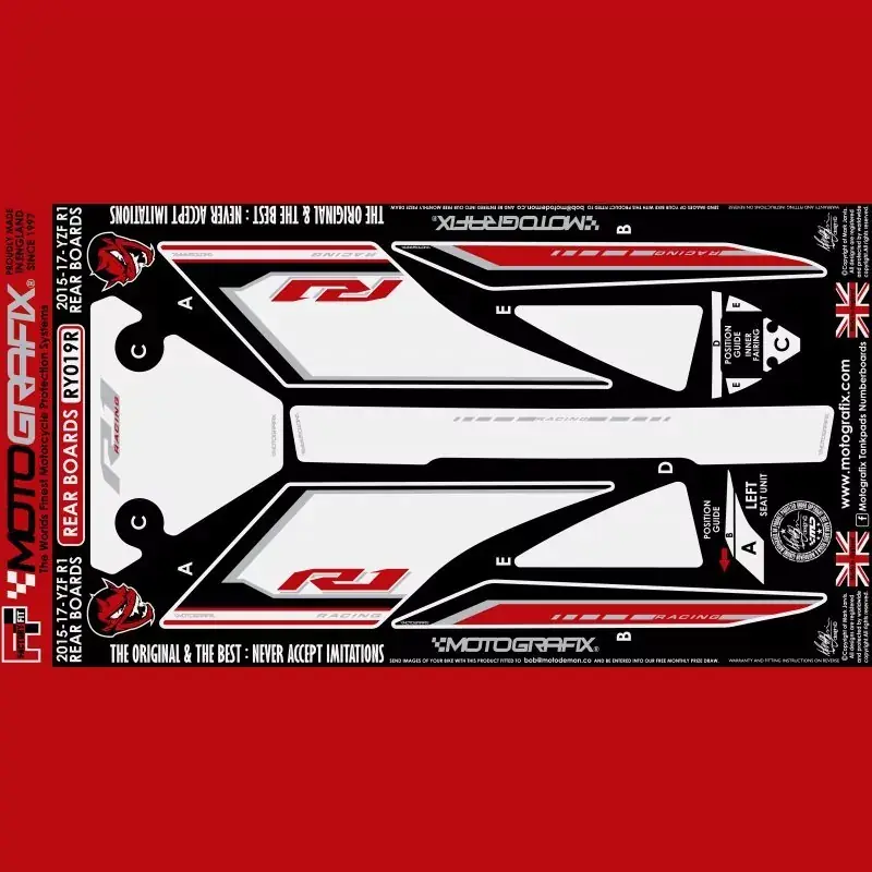 Billig Motografix Steinschlagschutz hinten passend für Yamaha YZF R1 2015-2017