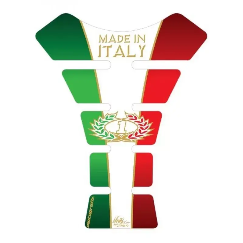 Ausverkauf Motografix Italia Tricolour 3D Gel Tank Pad Protector ST070