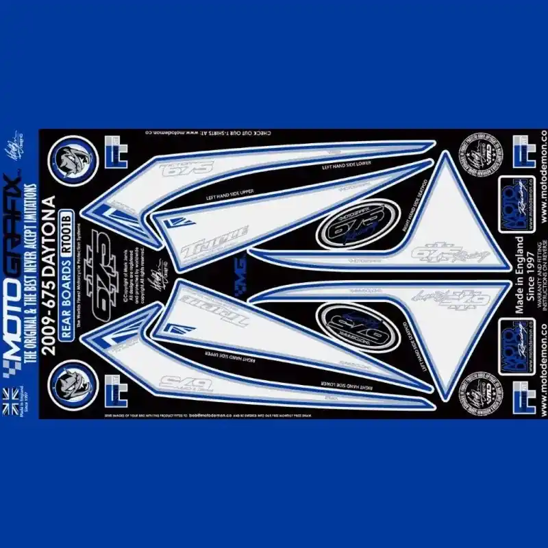 Sale Motografix Steinschlagschutz hinten passend für Triumph Daytona 675 2009-2012