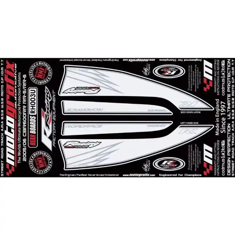 Kostenfreie Lieferung Motografix Steinschlagschutz hinten passend für Honda CBR 600 RR 2005-2006