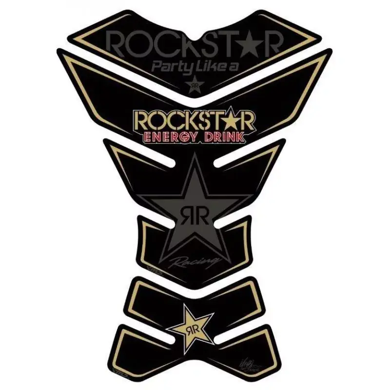 Must-Have Motografix Rockstar Energy Drink 3D Gel Tank Pad Protector RKSTR02