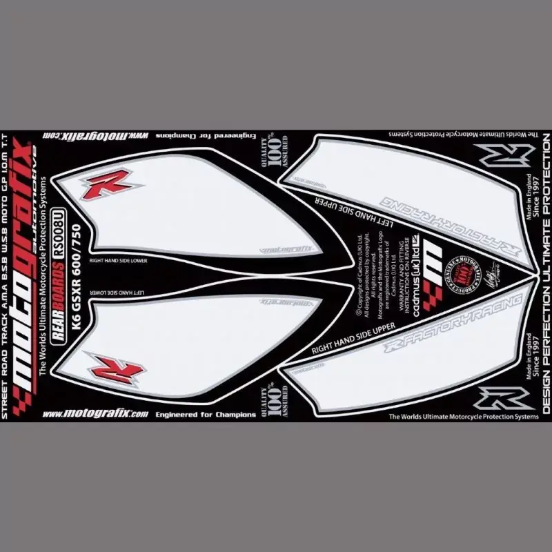 Preisknaller Motografix Steinschlagschutz hinten passend für Suzuki GSX-R 600 / 750 2006-2007