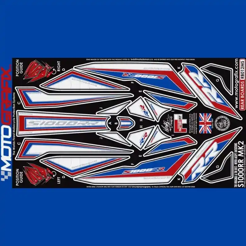 Sofort Bestellen Motografix Steinschlagschutz hinten passend für BMW S 1000 RR 2015-2016