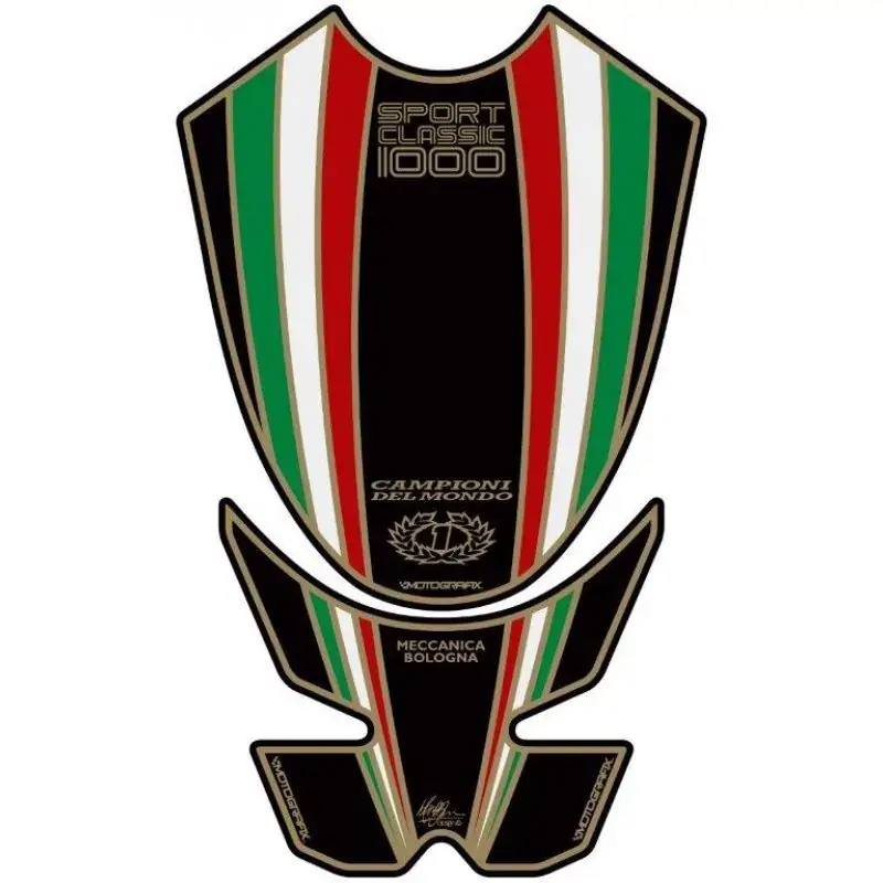 Motografix 3D Gel Tank Pad Protector passend für Ducati Sport Classic 1000 Geprüft