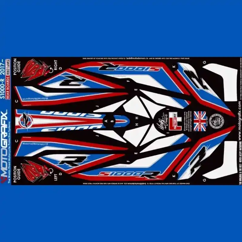 Motografix Steinschlagschutz hinten passend für BMW S 1000 R (2017-) Must-Have