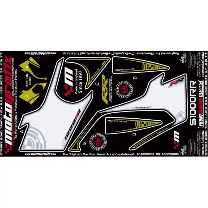 Bestpreis Motografix Steinschlagschutz vorn passend für BMW S 1000 RR 2009-2011