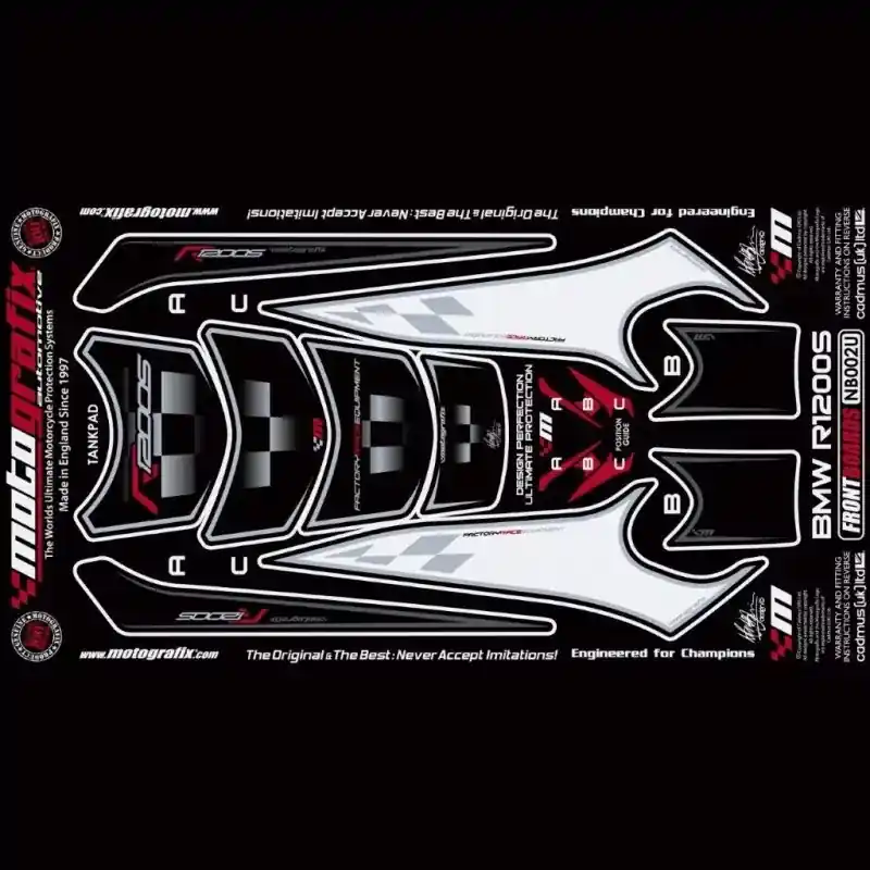 Zertifiziert Motografix Steinschlagschutz Set passend für BMW R 1200 S 2006-