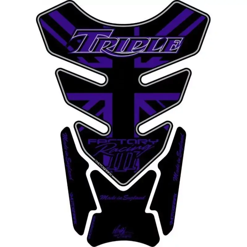 Neu Motografix 3D Gel Tank Pad Protector passend für Triumph Triple Racing TT014P