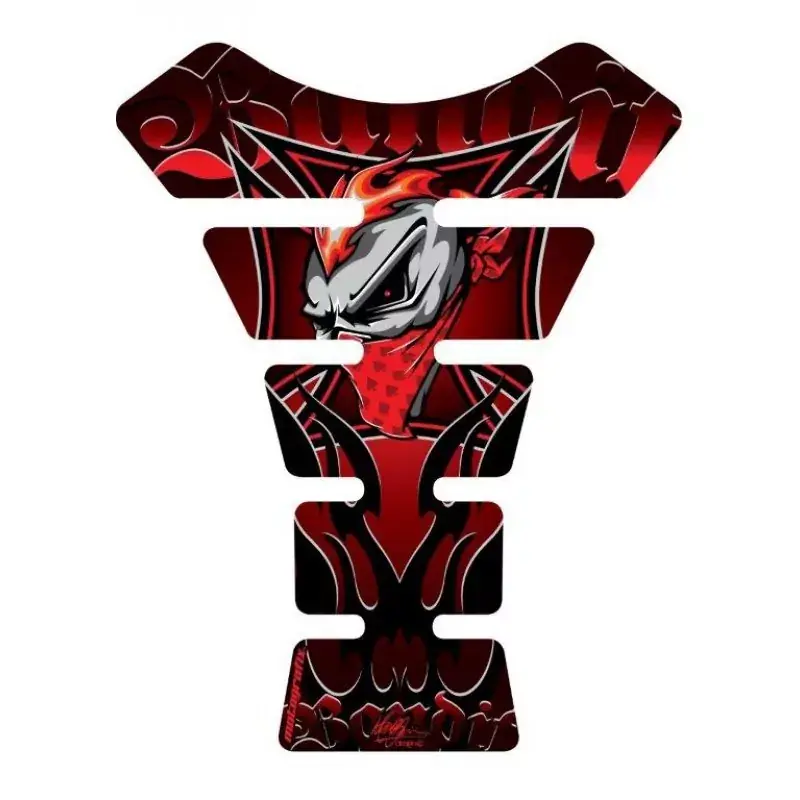 Neue Ware Motografix Bandit Red 3D Gel Tank Pad Protector