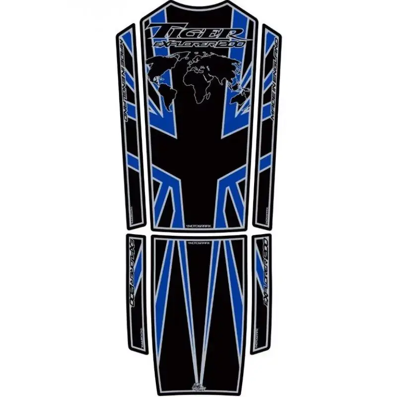 Neu Motografix 3D Gel Tank Pad passend für Triumph Tiger Explorer 1200