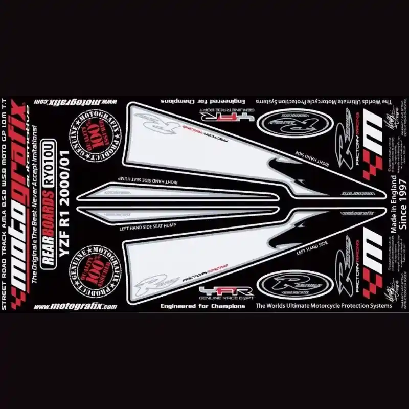 Markenprodukt Motografix Steinschlagschutz hinten passend für Yamaha YZF R1 2000-2001