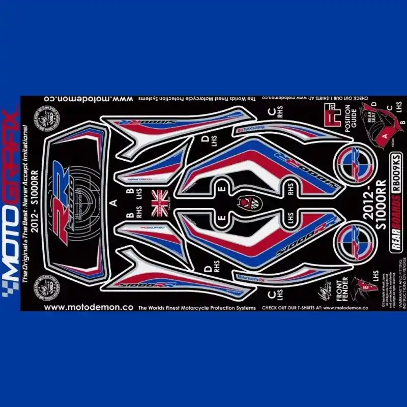 Motografix Steinschlagschutz hinten passend für BMW S 1000 RR 2012-2014 Kracherpreis