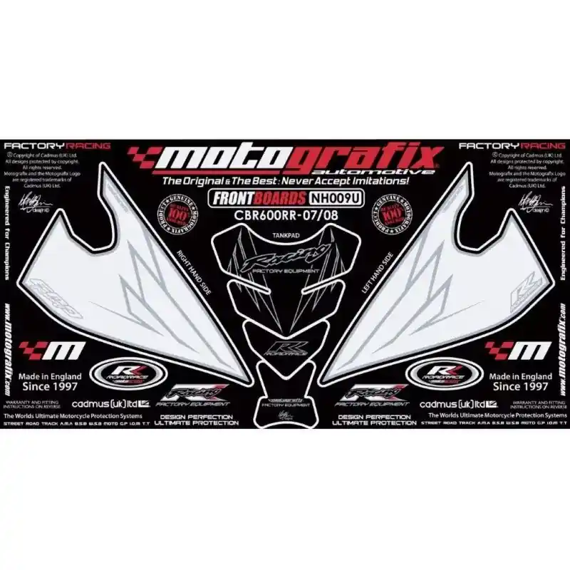 Saisonangebot Motografix Steinschlagschutz Set passend für Honda CBR 600 RR 2007–2012 NH09U