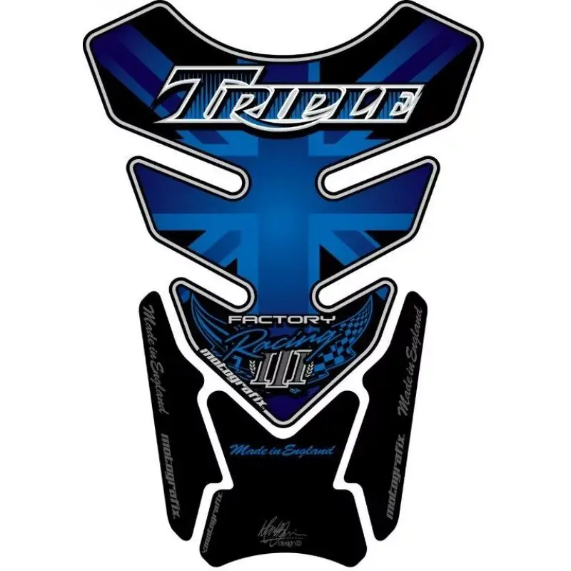 Motografix 3D Gel Tankpad TT012B passend für Triumph Triple Racing Top-Angebot
