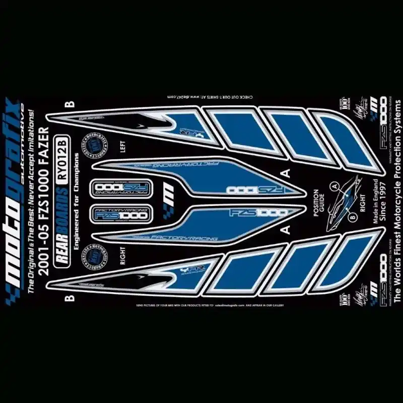 Highlight Motografix Steinschlagschutz hinten passend für Yamaha FZS 1000 Fazer