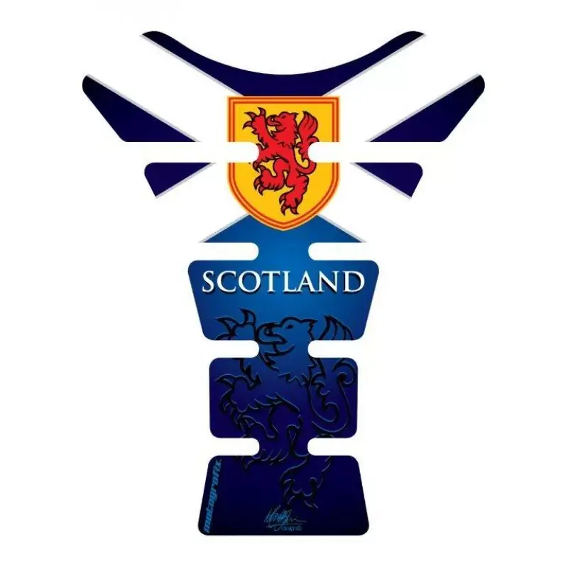 Motografix Scottish Saltaire 3D Gel Tank Pad Protector ST067 Billig