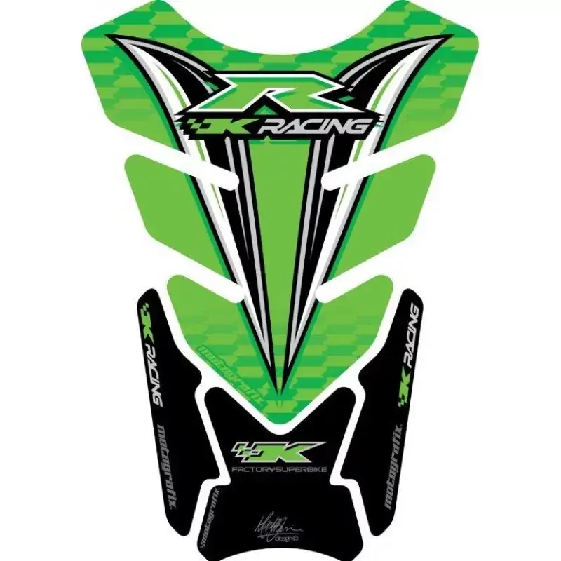 Motografix 3D Gel Tank Pad Protector passend für Kawasaki ZX-6 / ZX-7 / ZX-10 R Abverkauf