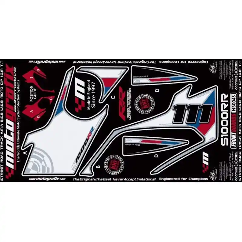 Knallerangebot Motografix Steinschlagschutz vorn passend für BMW S 1000 RR 2009-2011