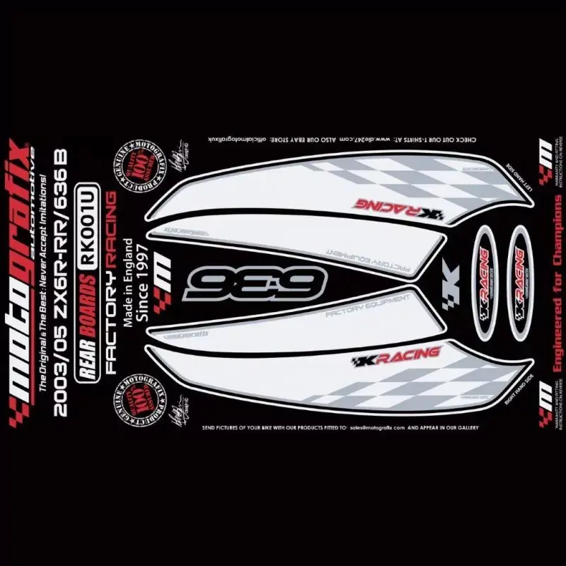 Motografix Steinschlagschutz hinten passend für Kawasaki ZX-6 R 2003-2004 Top-Preis