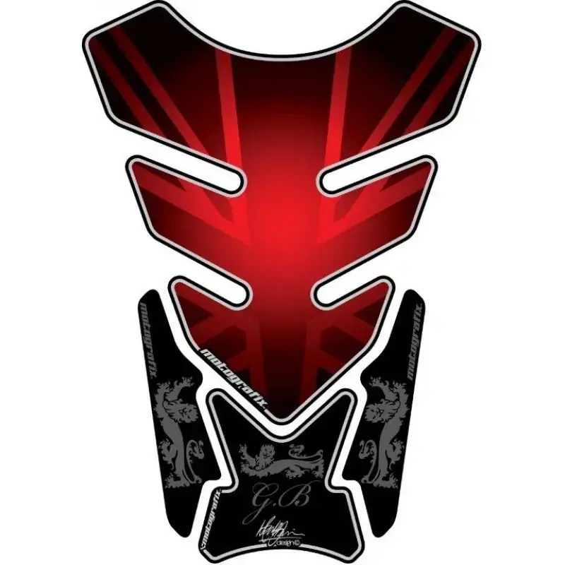 Motografix Union Jack Red 3D Gel Tank Pad Protector ST087R Wochenendangebot