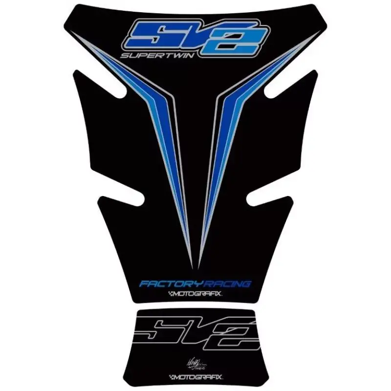 Letzte Chance Motografix Tankpad passend für Suzuki SV 650 / 1000 Super Twin Rot 3D Gel TS028KB