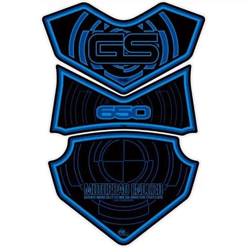 Motografix 3D Gel Tank Pad Protector TB012B passend für BMW GS 650 Markenprodukt