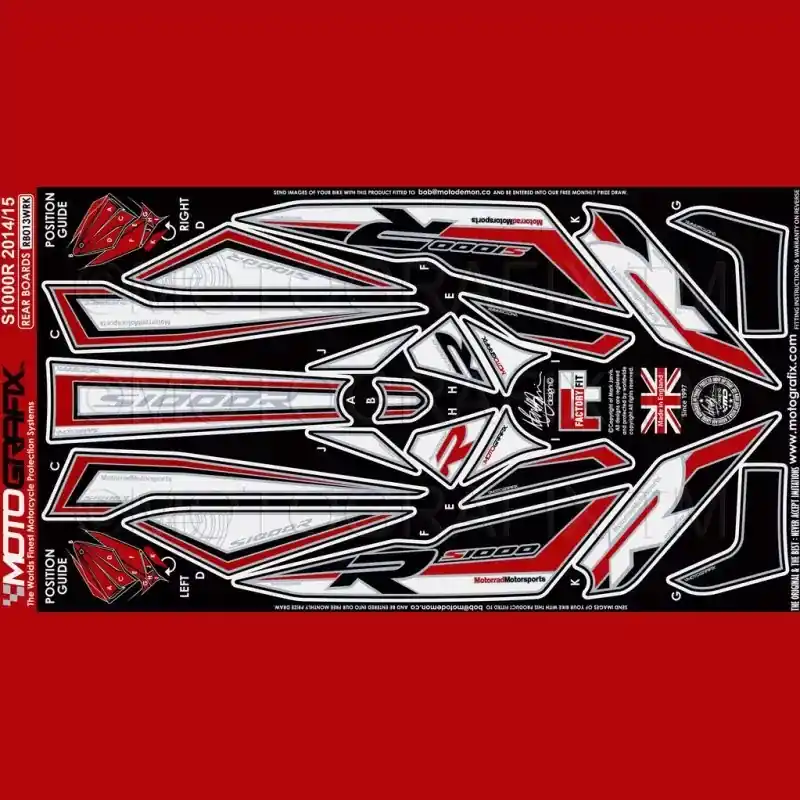 Preis Gesenkt Motografix Steinschlagschutz hinten passend für BMW S 1000 R 2014-2016