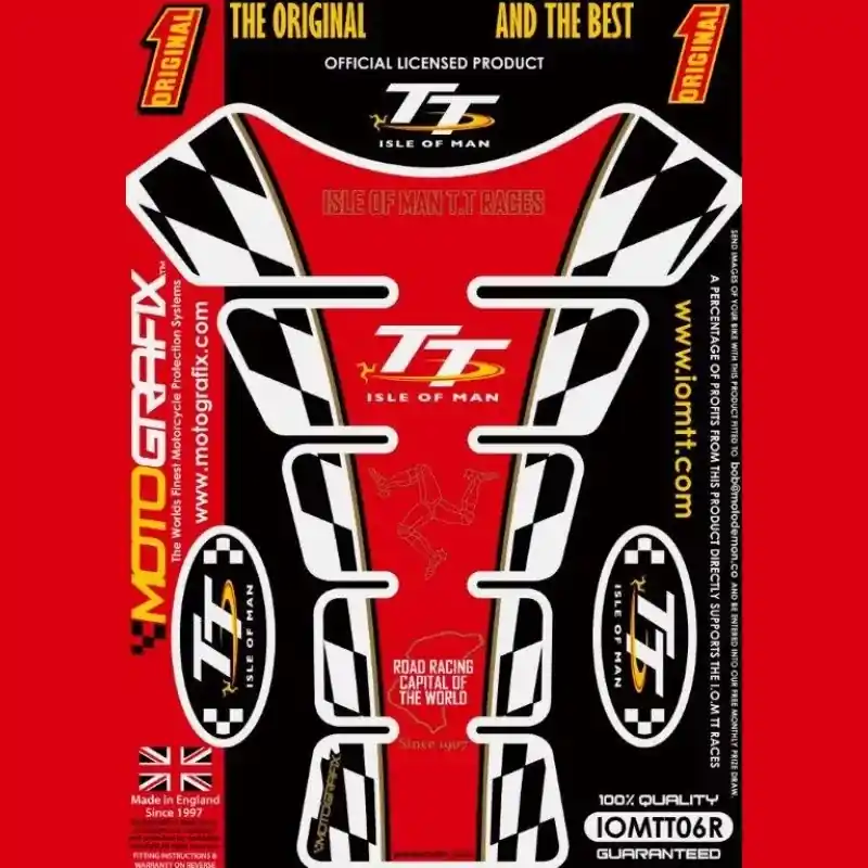Finale Aktion Motografix Isle Of Man TT Races 3D Gel Tank Pad Protector IOMTT06R