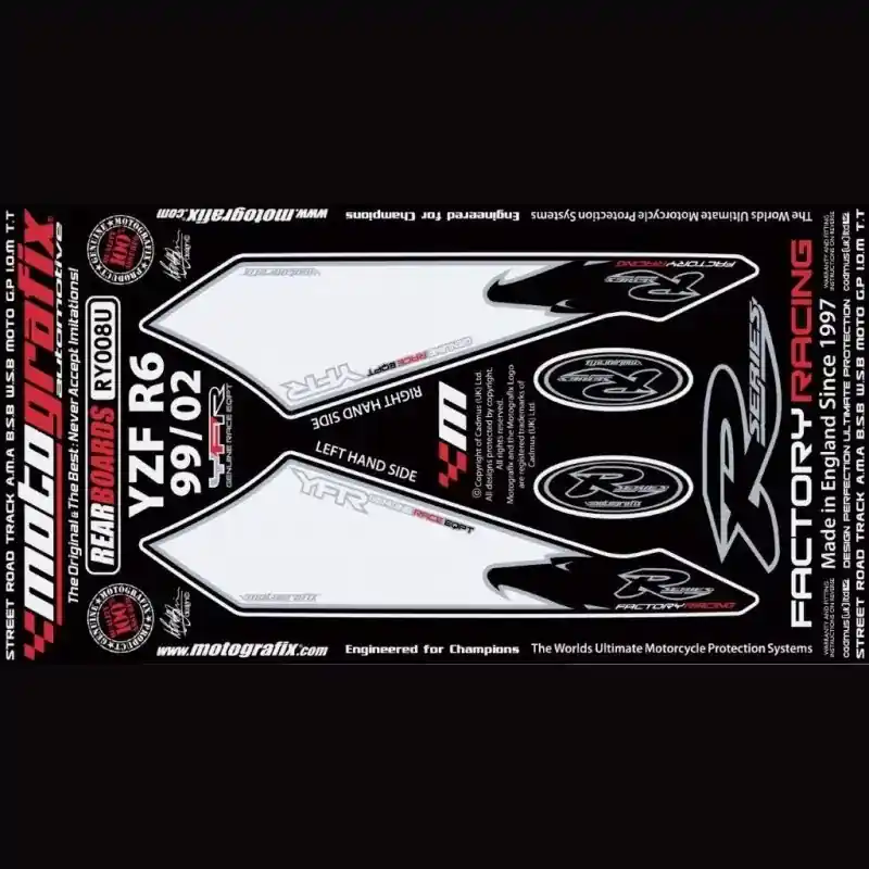 Beliebt Motografix Steinschlagschutz hinten passend für Yamaha YZF R6 1999-2002