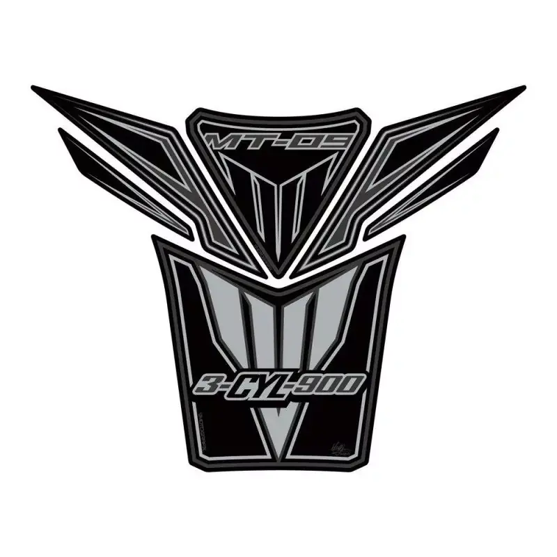 Motografix 3D Gel Tank Pad Black/Silver passend für Yamaha MT-09 Sonderangebot