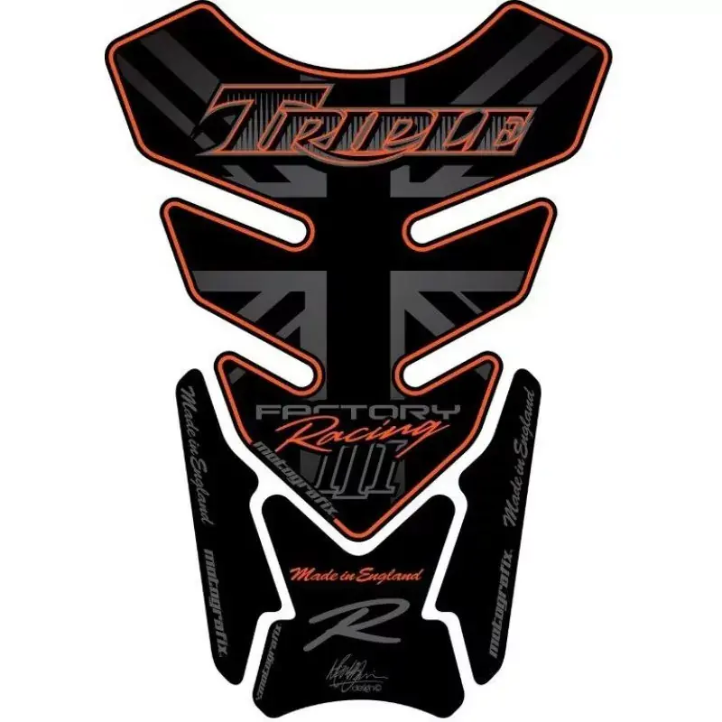 Motografix 3D Gel Tankpad Protector TT014KO passend für Triumph Triple Racing Jetzt Kaufen