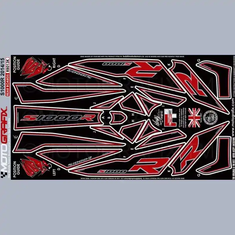 Motografix Steinschlagschutz hinten passend für BMW S 1000 R 2014-2016 Top-Preis