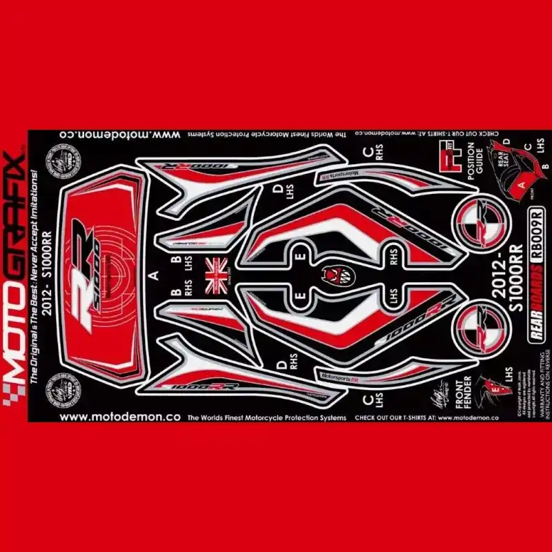 Preiswert Motografix Steinschlagschutz hinten passend für BMW S 1000 RR 2012-2014