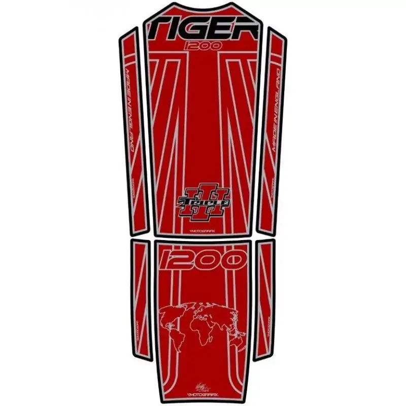 Motografix 3D Gel Tank Pad passend für Triumph Tiger Explorer 1200 TT028RJ Wochenendangebot