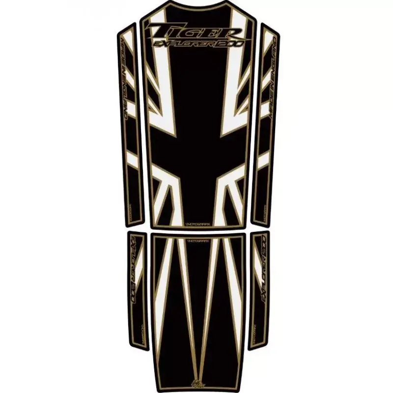 Motografix 3D Gel Tank Pad passend für Triumph Tiger Explorer 1200 TT019AMJ Markenprodukt