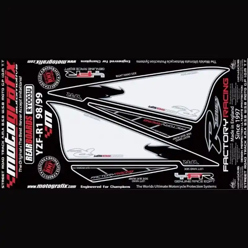 Aktuell Motografix Steinschlagschutz hinten passend für Yamaha YZF R1 1998-1999