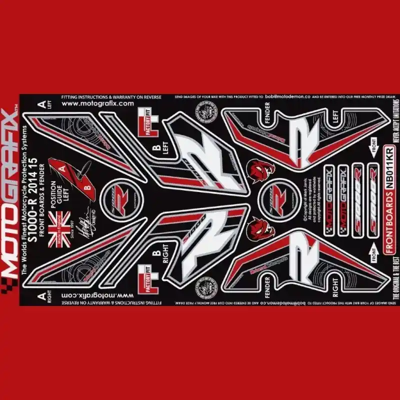 Preisreduziert Motografix Steinschlagschutz vorn passend für BMW S 1000 R 2014-2016